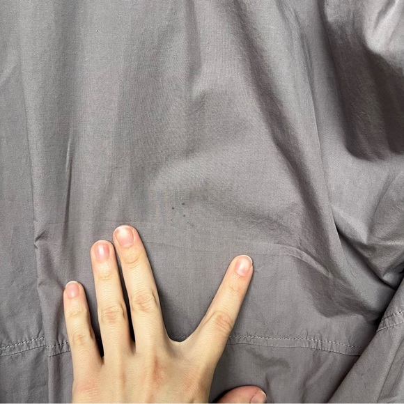 OSKA Oversized Cotton Blouse Purple Laggen Look Minimalist Prairie Womens M - Picture 5 of 7